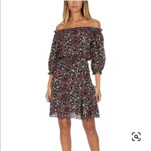 Saloni Grace Mini Paisley Silk Dress Size 8